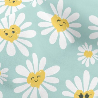 Cute Daisy Doodle Micro Fleece
