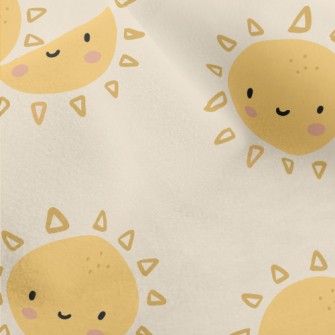 Cute Smiling Sun Micro Fleece