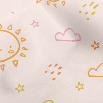 Color Sun Doodle Micro Fleece
