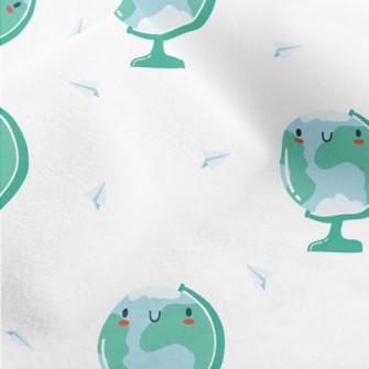 Cute Globe Micro Fleece
