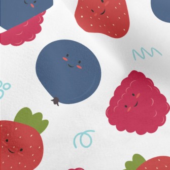Cute Smiling Berry Micro Fleece