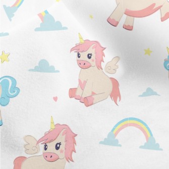 Flying Unicorn Micro Fleece