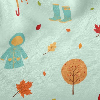 Autumn Rainy Day Minky