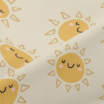 Happy Smiling Sun Piqué