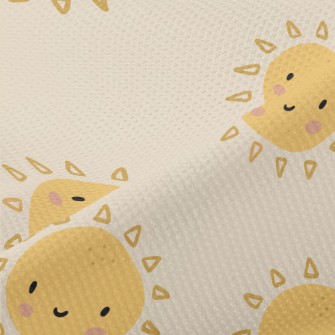 Cute Smiling Sun Piqué