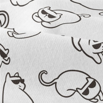 Cute Cat With Sunglasses Modern Jersey