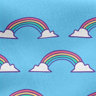 Beautiful Rainbow Graffiti Jersey Backed Fleece