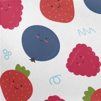 Cute Smiling Berry Pongee
