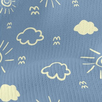Simple Sun And Clouds Stretch Jersey