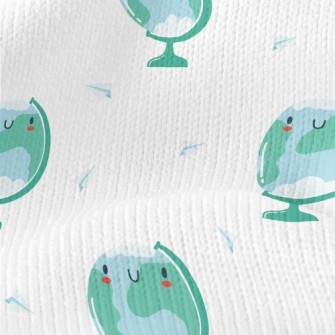 Cute Globe Stretch Jersey