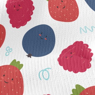 Cute Smiling Berry Stretch Jersey