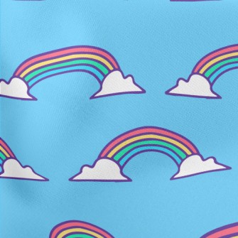 Beautiful Rainbow Graffiti Lightweight Cotton Poplin