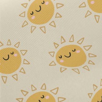 Happy Smiling Sun Midweight Cotton Poplin