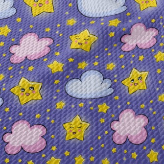 Children&#39;s Starry Sky Graf Birdseye Piqué