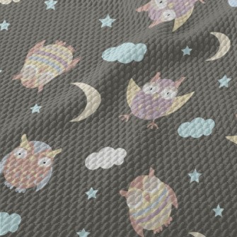 Nocturnal Owl Birdseye Piqué