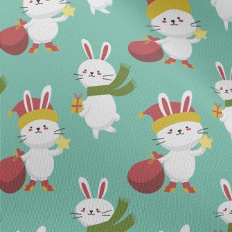Merry Christmas Bunny Chiffon