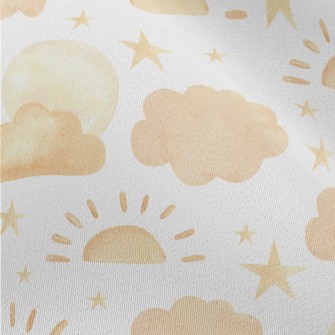 Watercolor Beautiful Starry Sk Chiffon
