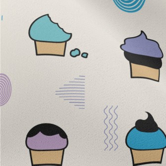Cartoon Cup Cake Chiffon