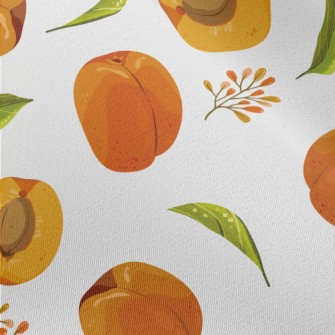 Hand Drawn Peaches Chiffon