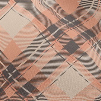 Orange Diamond Pattern Chiffon