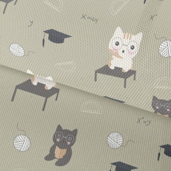 Cats Take Math Lessons Waterproof Oxford