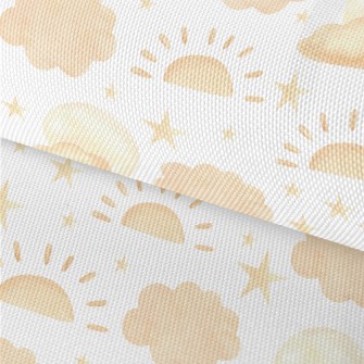 Watercolor Beautiful Starry Sk Waterproof Oxford