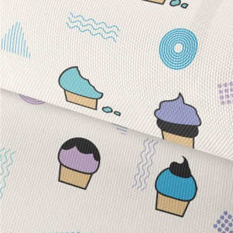 Cartoon Cup Cake Waterproof Oxford