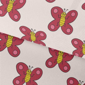 Red Butterfly Graffiti Waterproof Oxford