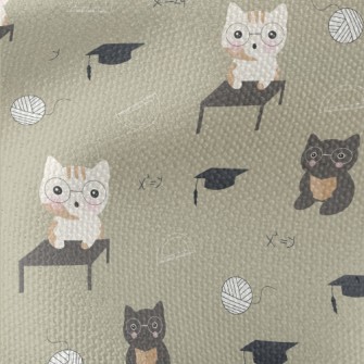 Cats Take Math Lessons Waterproof Canvas