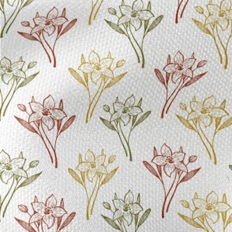 Colored Lilies And Daffodils Waterproof Canvas