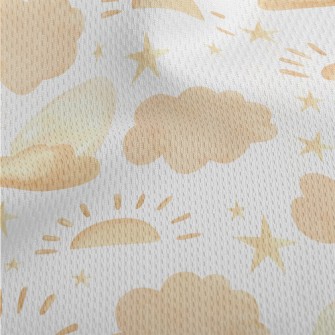 Watercolor Beautiful Starry Sk Athletic Mesh Flat Back