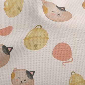 Watercolor Calico Cat Athletic Mesh Flat Back