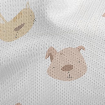 Silly Dog And Cat Athletic Mesh Flat Back