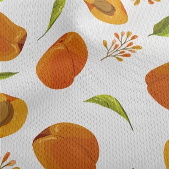 Hand Drawn Peaches Athletic Mesh Flat Back