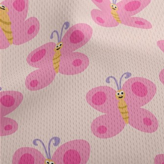 Cute Butterfly Pictures Athletic Mesh Flat Back