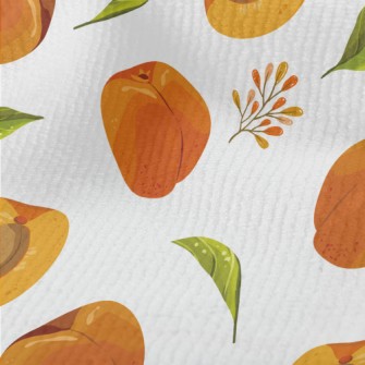 Hand Drawn Peaches Terry