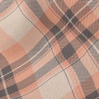 Orange Diamond Pattern Terry