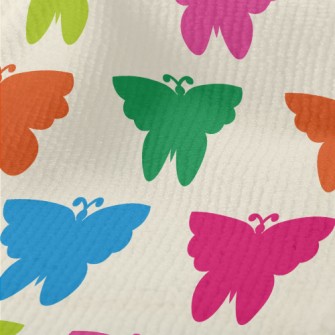 Colorful Butterfly Silhouettes Terry
