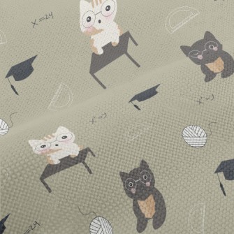 Cats Take Math Lessons Performance Linen