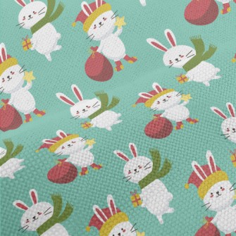 Merry Christmas Bunny Performance Linen