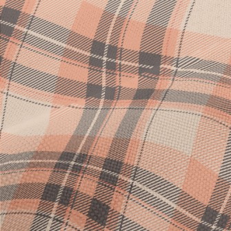 Orange Diamond Pattern Performance Linen
