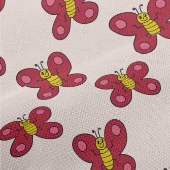Red Butterfly Graffiti Performance Linen