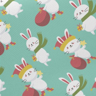 Merry Christmas Bunny Twill