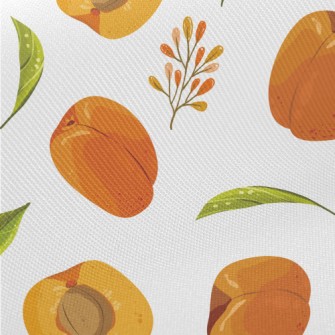 Hand Drawn Peaches Twill