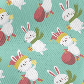 Merry Christmas Bunny Standard Corduroy