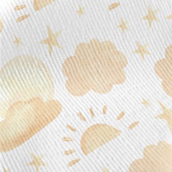 Watercolor Beautiful Starry Sk Standard Corduroy