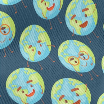 Cute Happy Earth Standard Corduroy