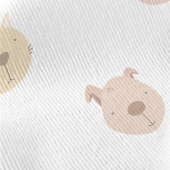 Silly Dog And Cat Standard Corduroy