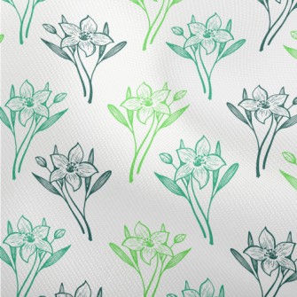 Hand Drawn Lily And Daffodil Dobby