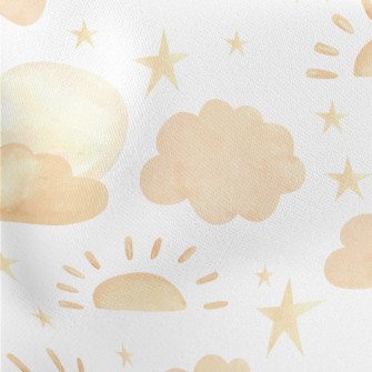 Watercolor Beautiful Starry Sk Stretch Ponte